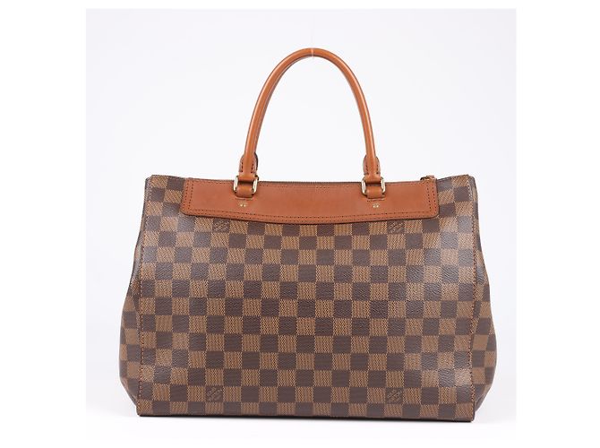 Borsa a mano Louis Vuitton Damier Greenwich 2Way in marrone N41337 Verde - vista 4