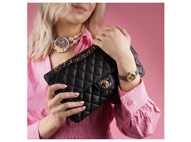 Chanel Collana girocollo con perle finte e cristalli Bianco - vista 2
