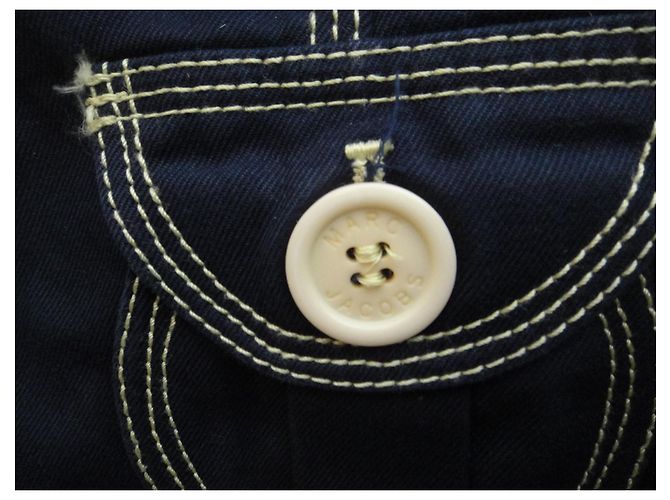 Giacca di jeans Marc by Marc Jacobs Blu navy Cotone - vista 4