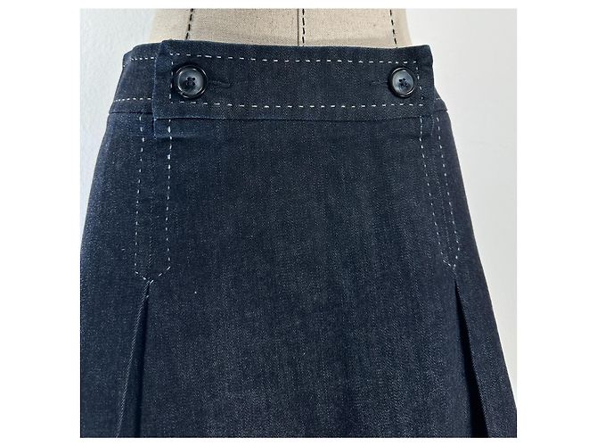 Falda midi de tenis denim Marella iBlues azul marino - vista 2