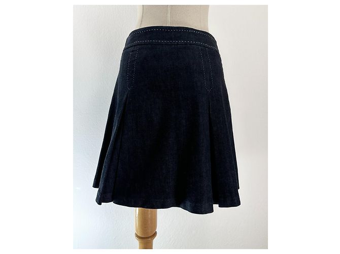 Falda midi de tenis denim Marella iBlues azul marino - vista 4