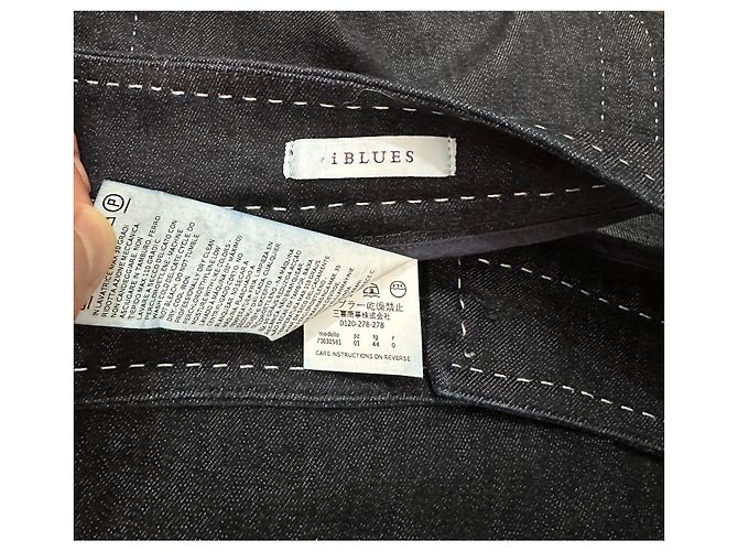 Falda midi de tenis denim Marella iBlues azul marino - vista 5
