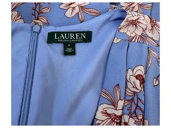 Abito floreale blu Ralph Lauren Multicolore - vista 5