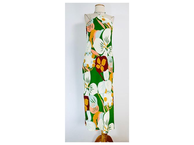 Vestido Ted Baker Lotye con estampado botánico y cuello halter Multicolor - vista 2