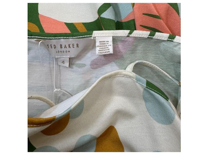 Vestido Ted Baker Lotye con estampado botánico y cuello halter Multicolor - vista 8
