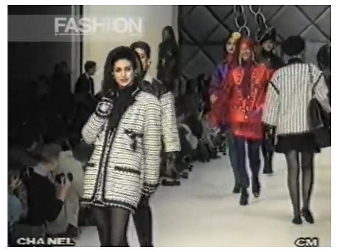Cambon Chanel Conjunto de terno de desfile de 1990 Preto - vista 10