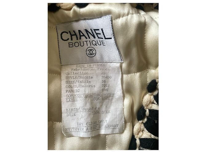 Cambon Chanel Conjunto de terno de desfile de 1990 Preto - vista 2