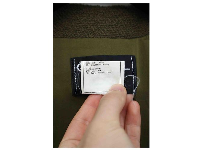 Cambon Chanel 1996 runway 22 Gripoix button Jacket Khaki - view 7