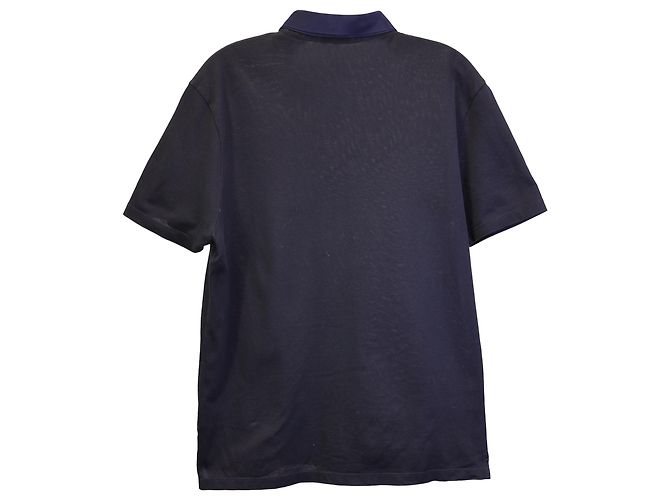 Polo Lanvin de algodón azul marino - vista 3