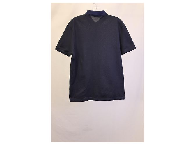 Polo Lanvin de algodón azul marino - vista 6