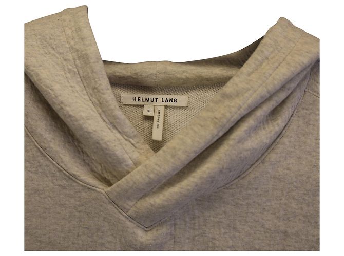 Helmut Lang Hoodie aus grauer Baumwolle - Ansicht 2