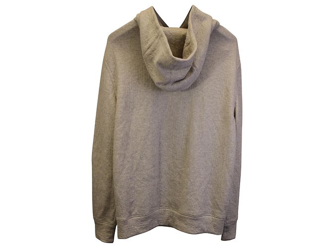 Helmut Lang Hoodie aus grauer Baumwolle - Ansicht 3