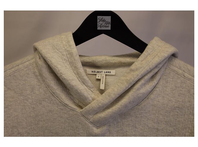 Helmut Lang Hoodie aus grauer Baumwolle - Ansicht 5