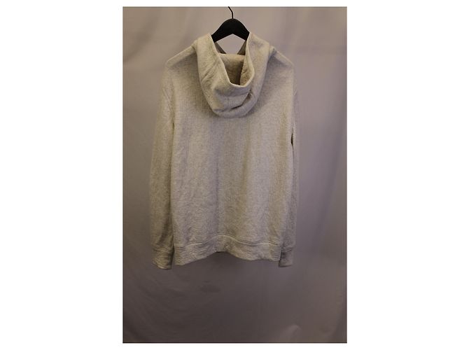 Helmut Lang Hoodie aus grauer Baumwolle - Ansicht 6