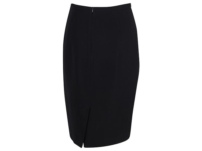 Falda lápiz Max Mara de lana negra Negro - vista 3