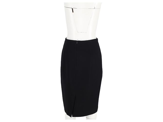 Falda lápiz Max Mara de lana negra Negro - vista 6