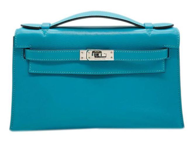 Kelly Hermès Clutch Blau - Ansicht 14