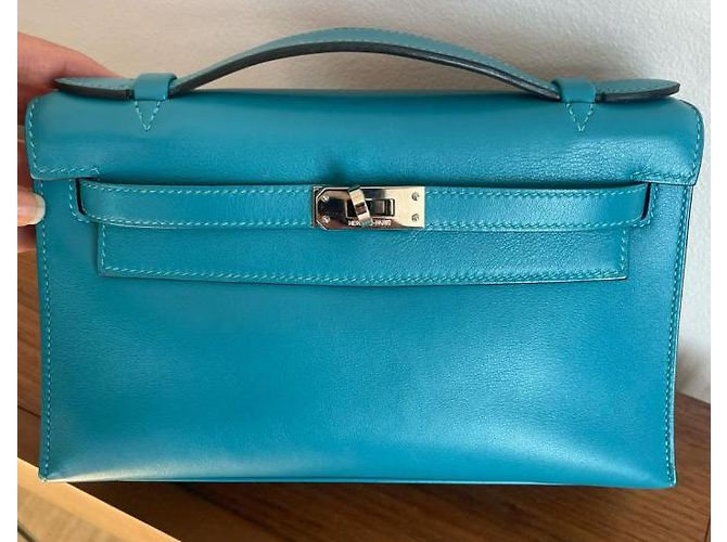 Kelly Hermès Clutch Blau - Ansicht 2