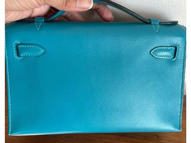 Kelly Hermès Clutch Blau - Ansicht 3