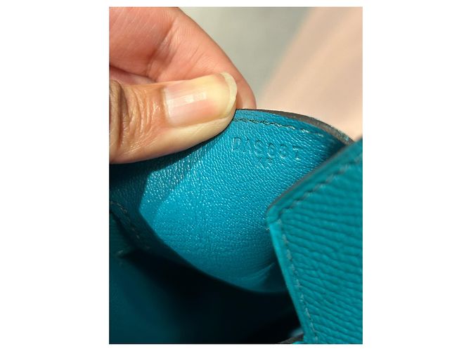 Borsa a mano Hermès Birkin 30 in pelle verde - vista 18
