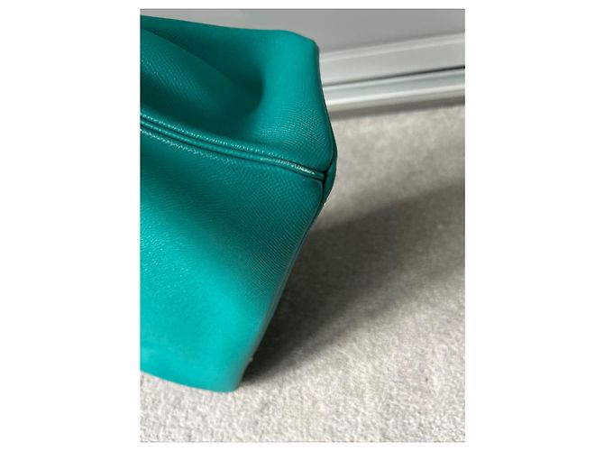 Borsa a mano Hermès Birkin 30 in pelle verde - vista 9
