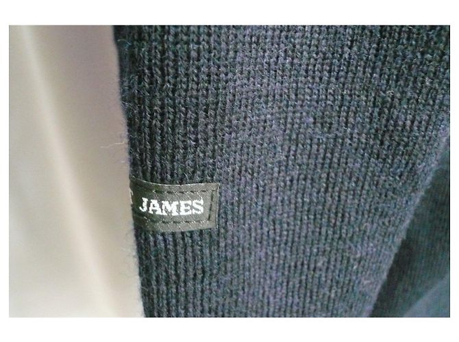 SAINT JAMES Marinepullover einfarbig MATROSE Wolle neu HERREN Größe 44 XL Marineblau - Ansicht 8