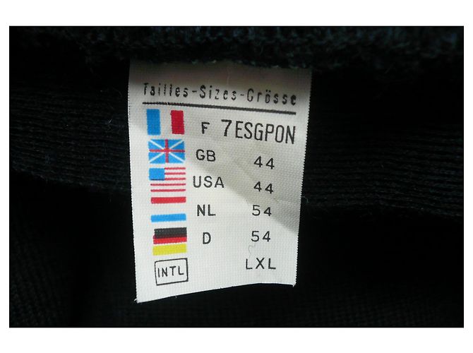 SAINT JAMES Marinepullover einfarbig MATROSE Wolle neu HERREN Größe 44 XL Marineblau - Ansicht 9