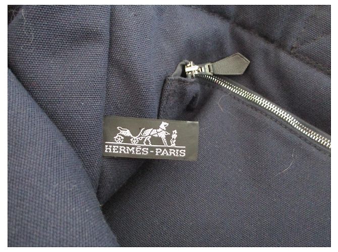 Toto Bag Hermès Dumme Zehe, Marineblau und Schwarz. - Ansicht 4