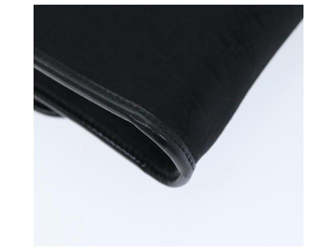 Borsa a tracolla con catena in tela Christian Dior Trotter nera Auth yk12202 Nero - vista 16