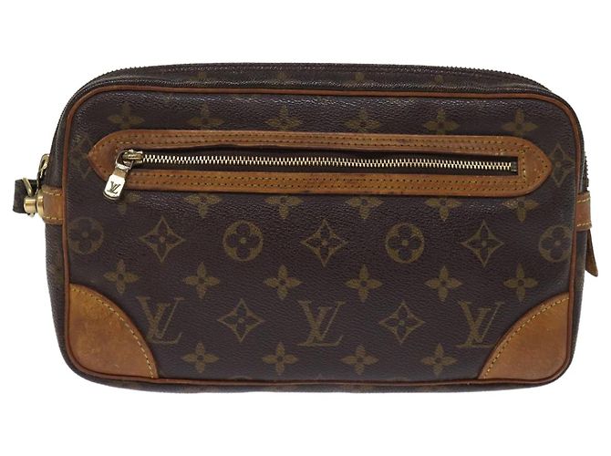 LOUIS VUITTON Pochette GM Marly Dragonne con monogramma M51825 LV Auth th4884 - vista 13