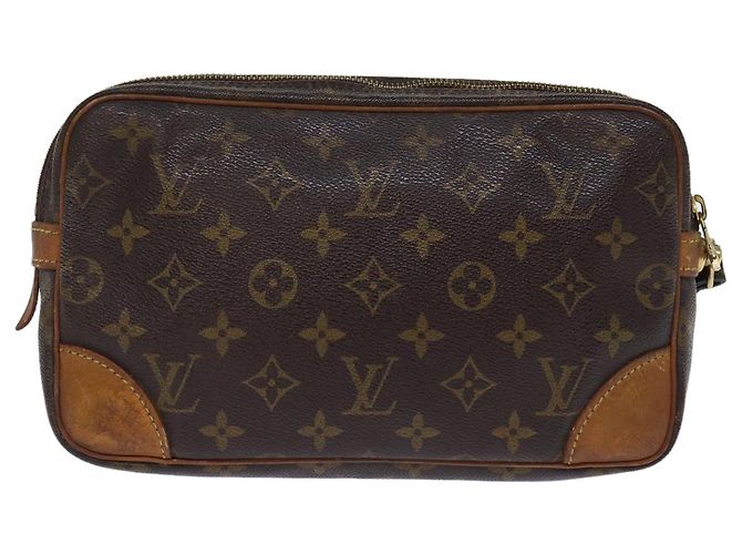 LOUIS VUITTON Pochette GM Marly Dragonne con monogramma M51825 LV Auth th4884 - vista 2