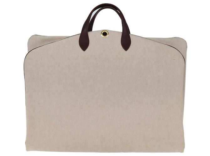 Hermès Copriabito HERMES Canvas Beige Auth yk12410 - vista 2