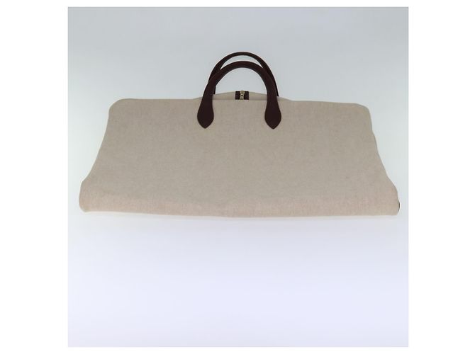Hermès Copriabito HERMES Canvas Beige Auth yk12410 - vista 5