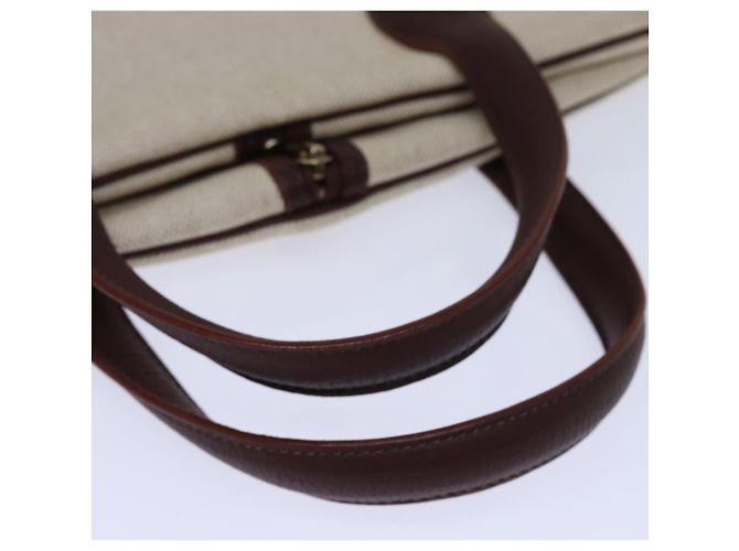 Hermès Copriabito HERMES Canvas Beige Auth yk12410 - vista 7