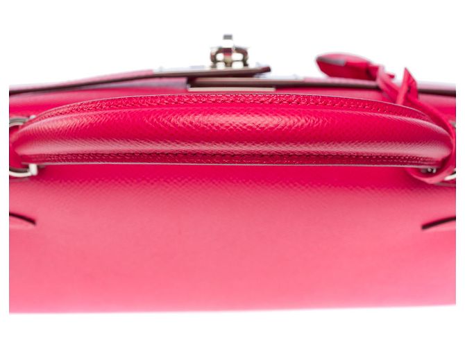 Hermès Sac HERMES Kelly 28 en Cuir Rose - 101807 - vue 2