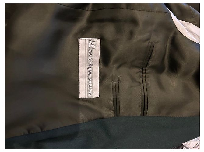Courreges Blazer Courrèges verde scuro in lana e cashmere - vista 11