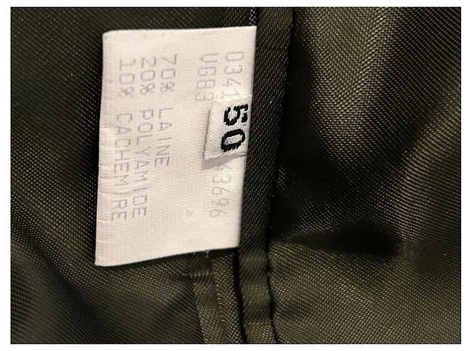 Courreges Blazer Courrèges verde scuro in lana e cashmere - vista 13