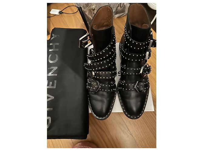 Stivali Givenchy con borchie e cinturini multipli Black - view 5