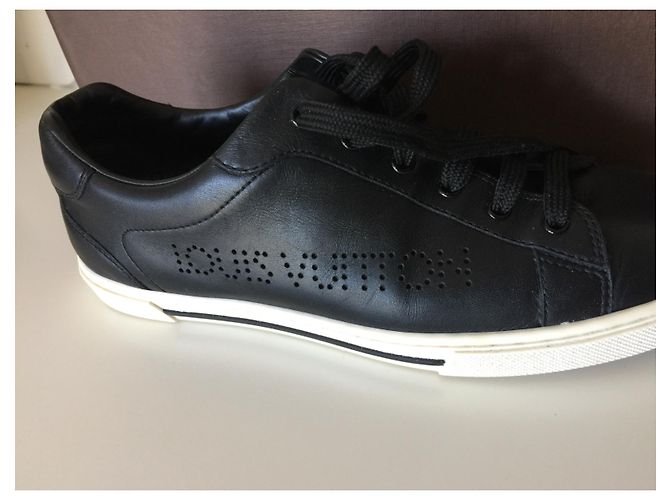 Sneaker Louis Vuitton Frontrow in pelle nera Nero - vista 2