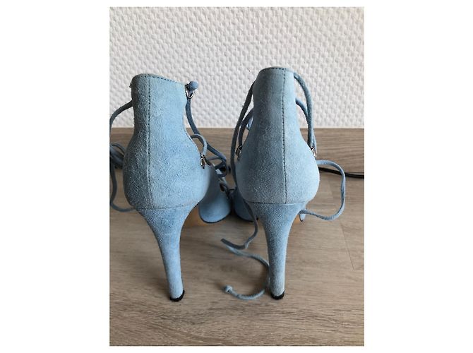 Pinko Pumps Hellblau Wildleder Absatz 36 - Ansicht 8