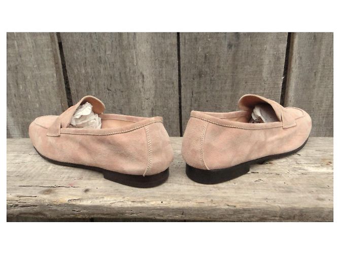 Autre Marque Mocassini Andrea Ventura Beige Camoscio - vista 6