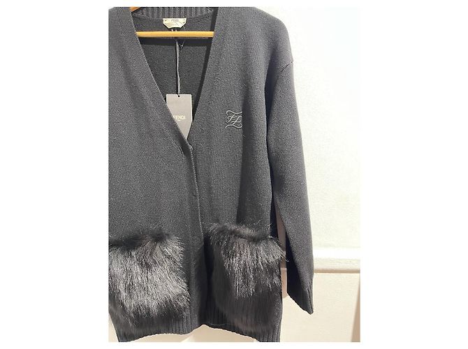 FENDI Malha T.IT 42 Lã Preto - vista 2