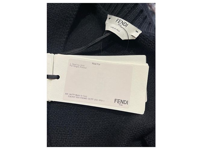 FENDI Malha T.IT 42 Lã Preto - vista 5