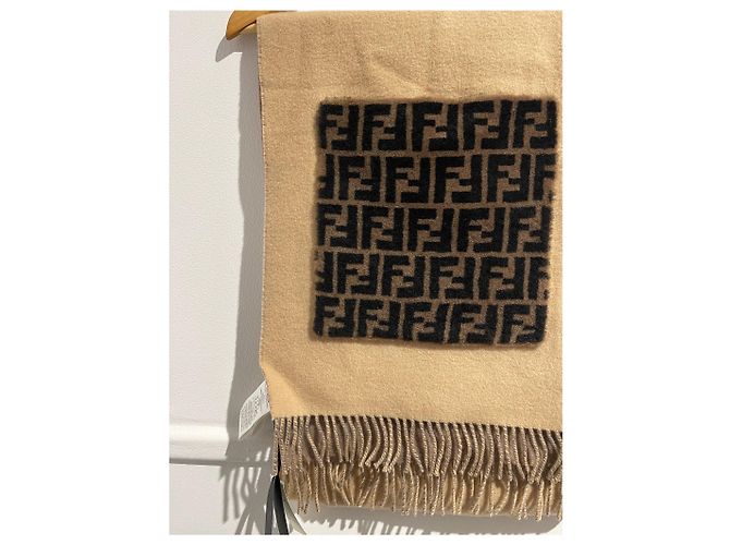 FENDI Scarves T.  Wool Beige - view 2