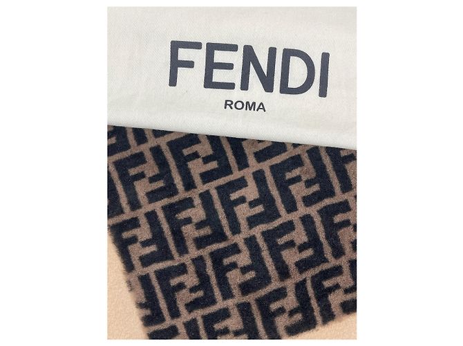 FENDI Scarves T.  Wool Beige - view 4
