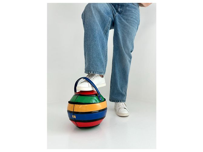 Borsa a forma di palla da spiaggia Moschino ULTRA RARA del 1998 Multicolore - vista 2