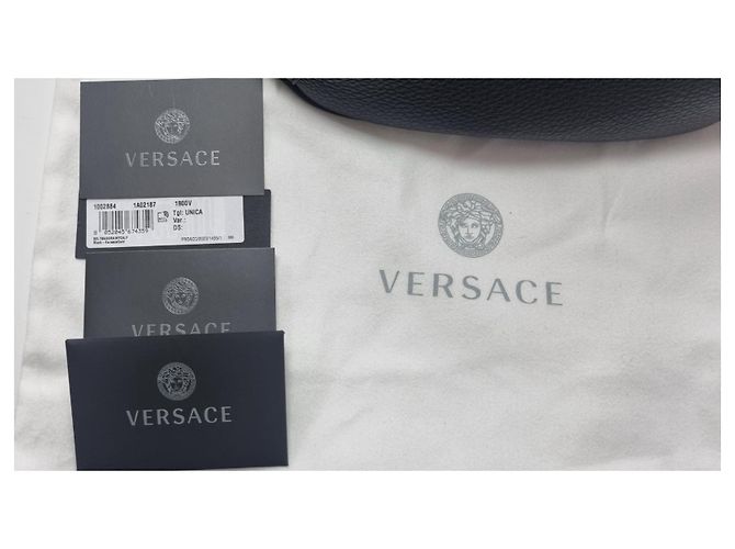 Borsa a marsupio Versace in pelle nera La Medusa Nero - vista 4