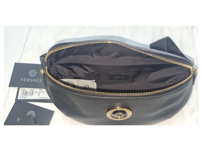 Borsa a marsupio Versace in pelle nera La Medusa Nero - vista 6