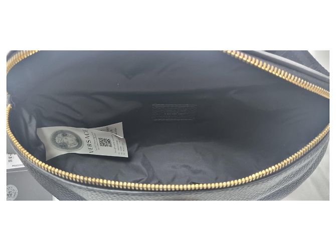 Borsa a marsupio Versace in pelle nera La Medusa Nero - vista 8