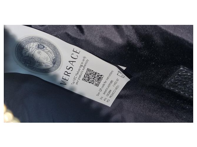 Borsa a marsupio Versace in pelle nera La Medusa Nero - vista 9